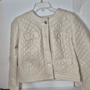 Faux Leather Quilted Jacket G BY Giuliana L* See Description